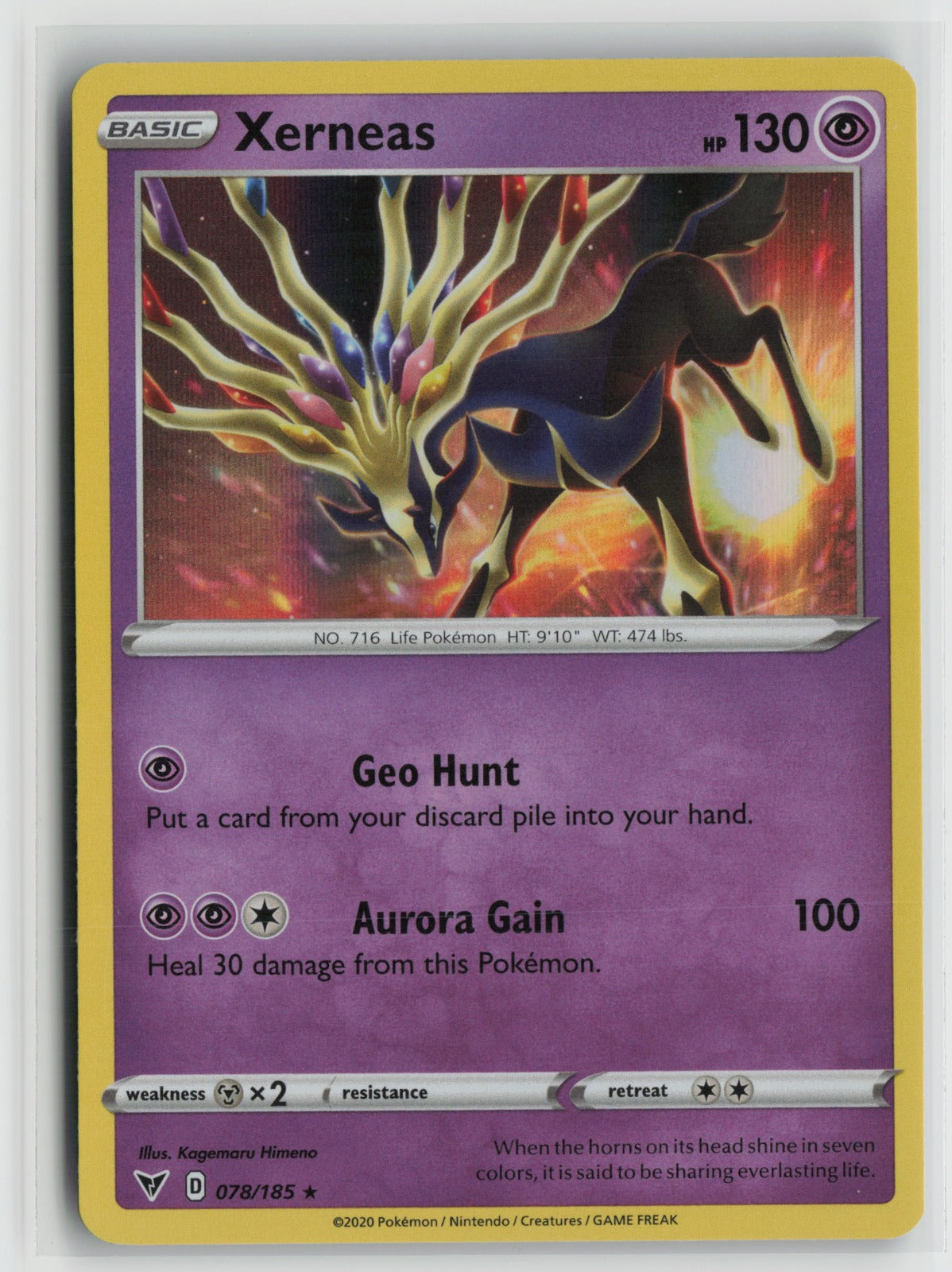 Xerneas Holo Rare SWSH04 078/185 NM