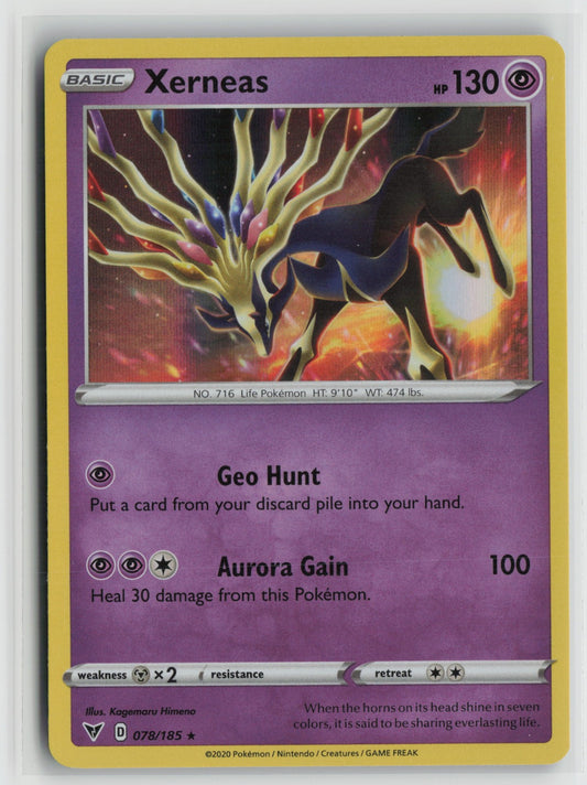 Xerneas Holo Rare SWSH04 078/185 NM