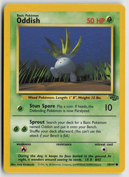 Oddish Common Jungle 58/64 MP