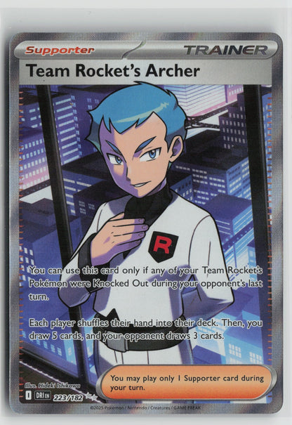 Team Rocket's Archer - Ultra Rare Holo DRI 223/182 NM