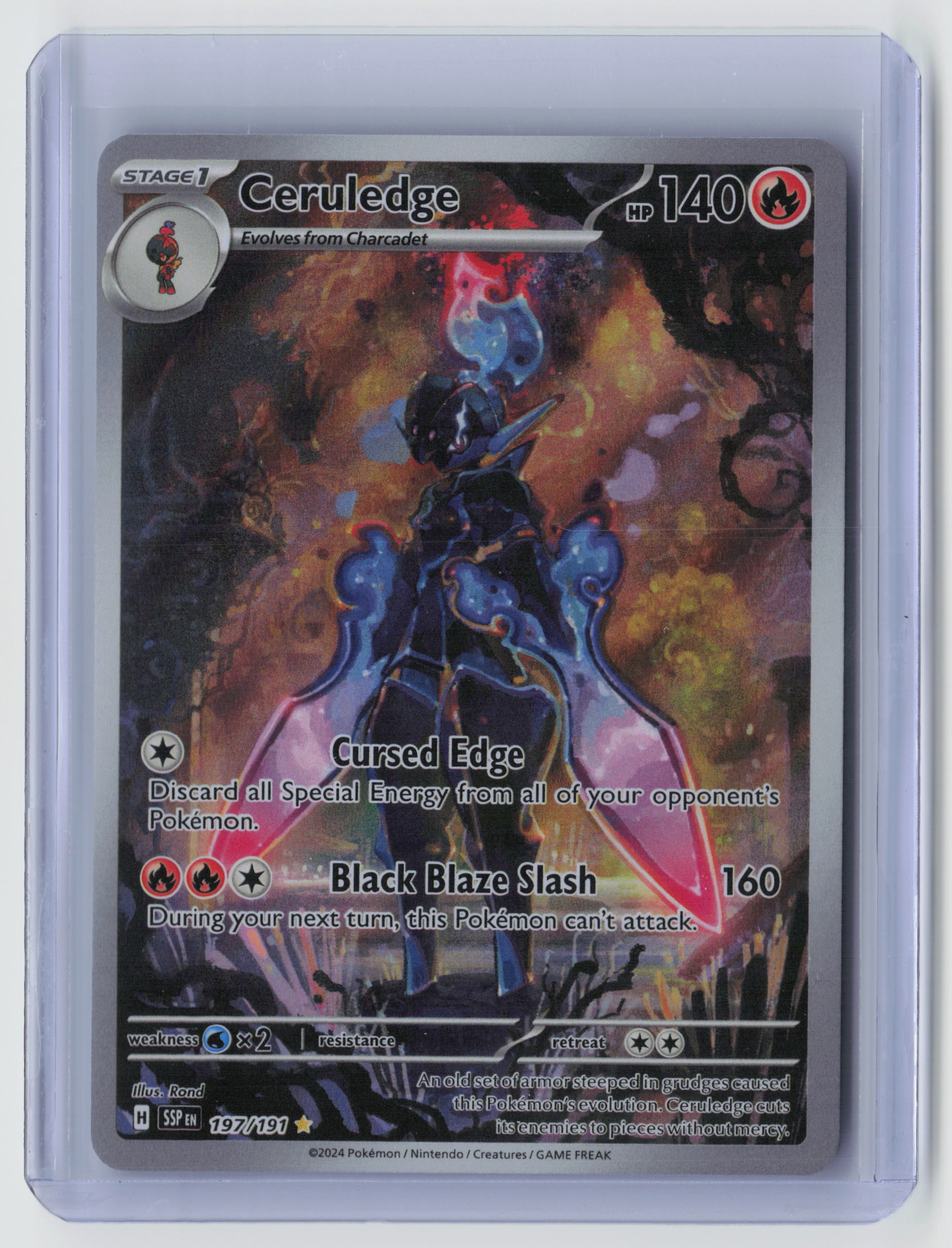 Ceruledge - Illustration Rare SV08: Surging Sparks 197/191 NM