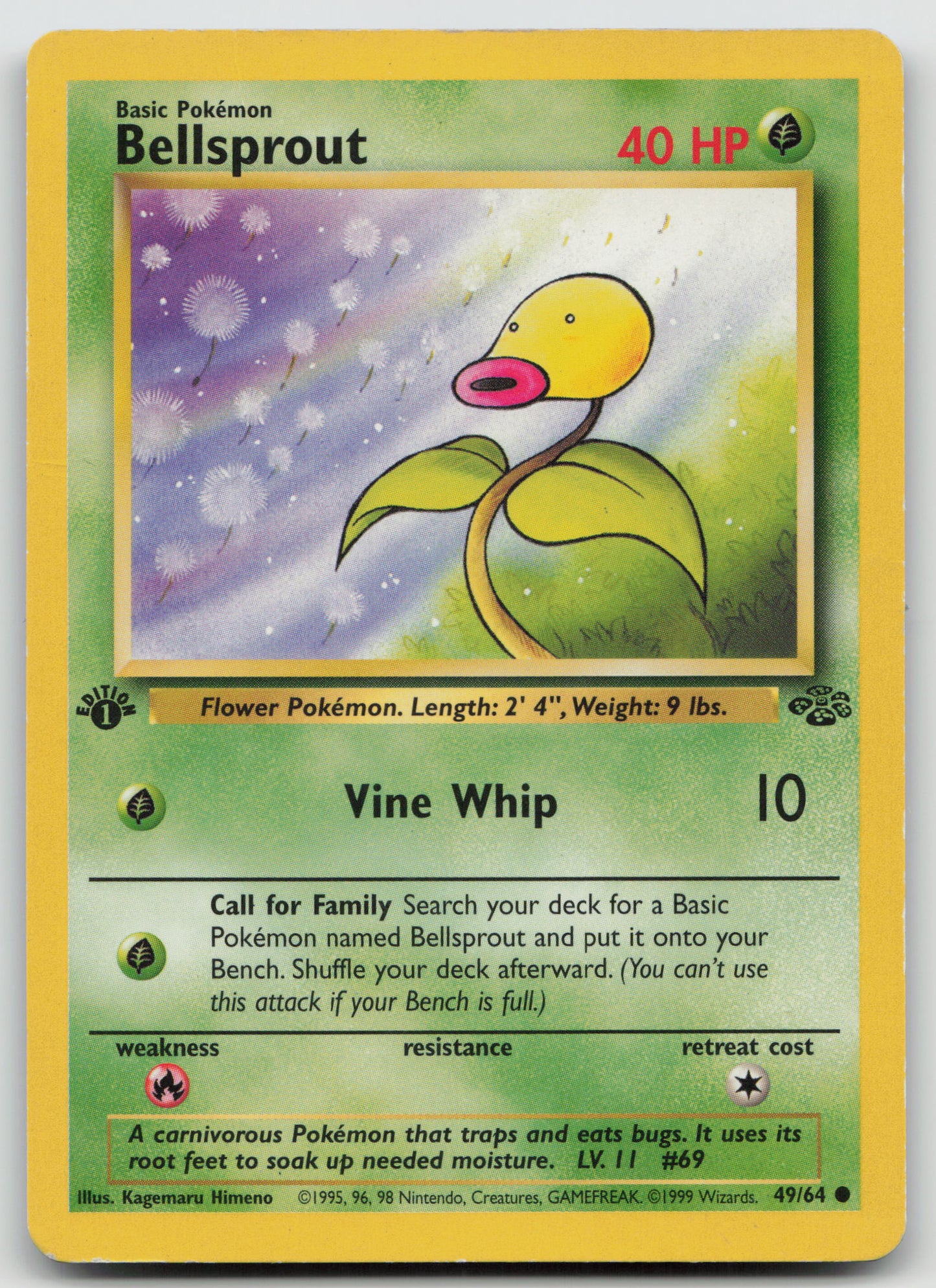 Bellsprout Common 1st Edition JU 49/64 MP