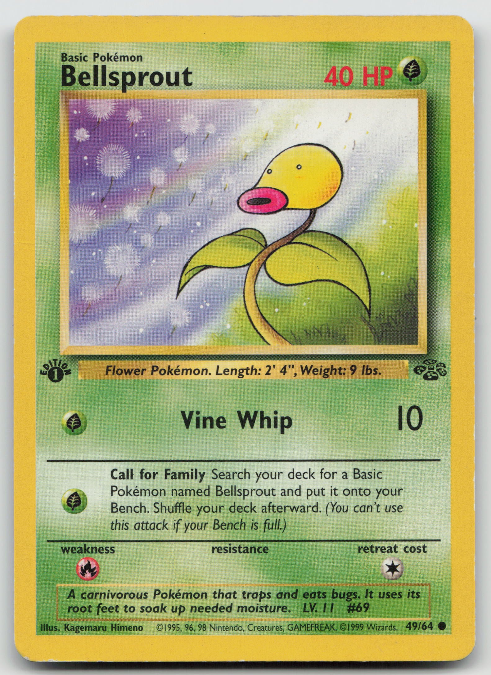 Bellsprout Common 1st Edition JU 49/64 MP