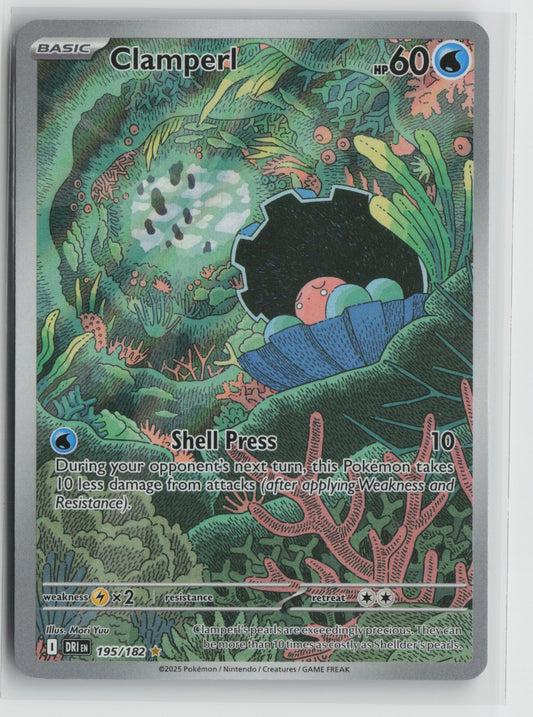 Clamperl Illustration Rare Holo DRI 195/182 NM
