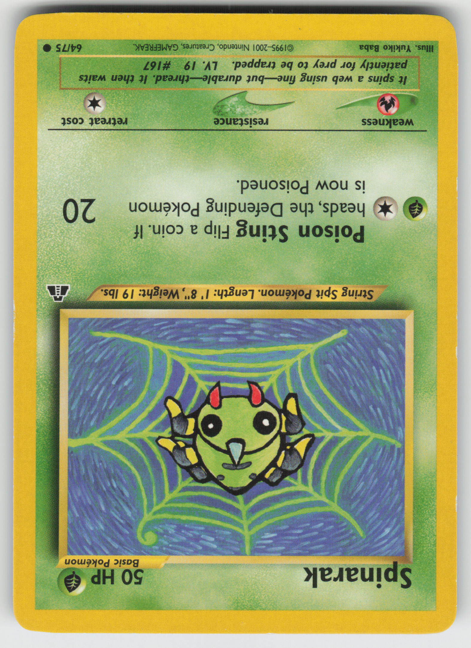 Spinarak Common Neo Discovery 64/75 LP
