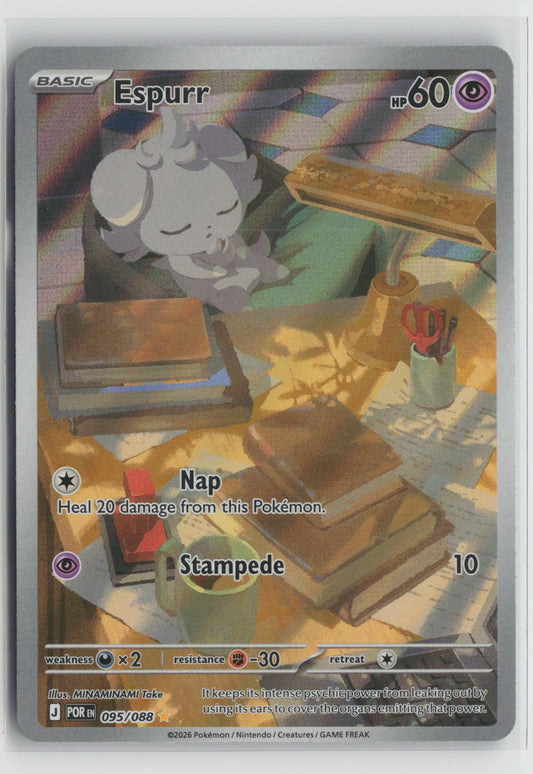 Espurr - Illustration Rare Holo POR 095/088 NM