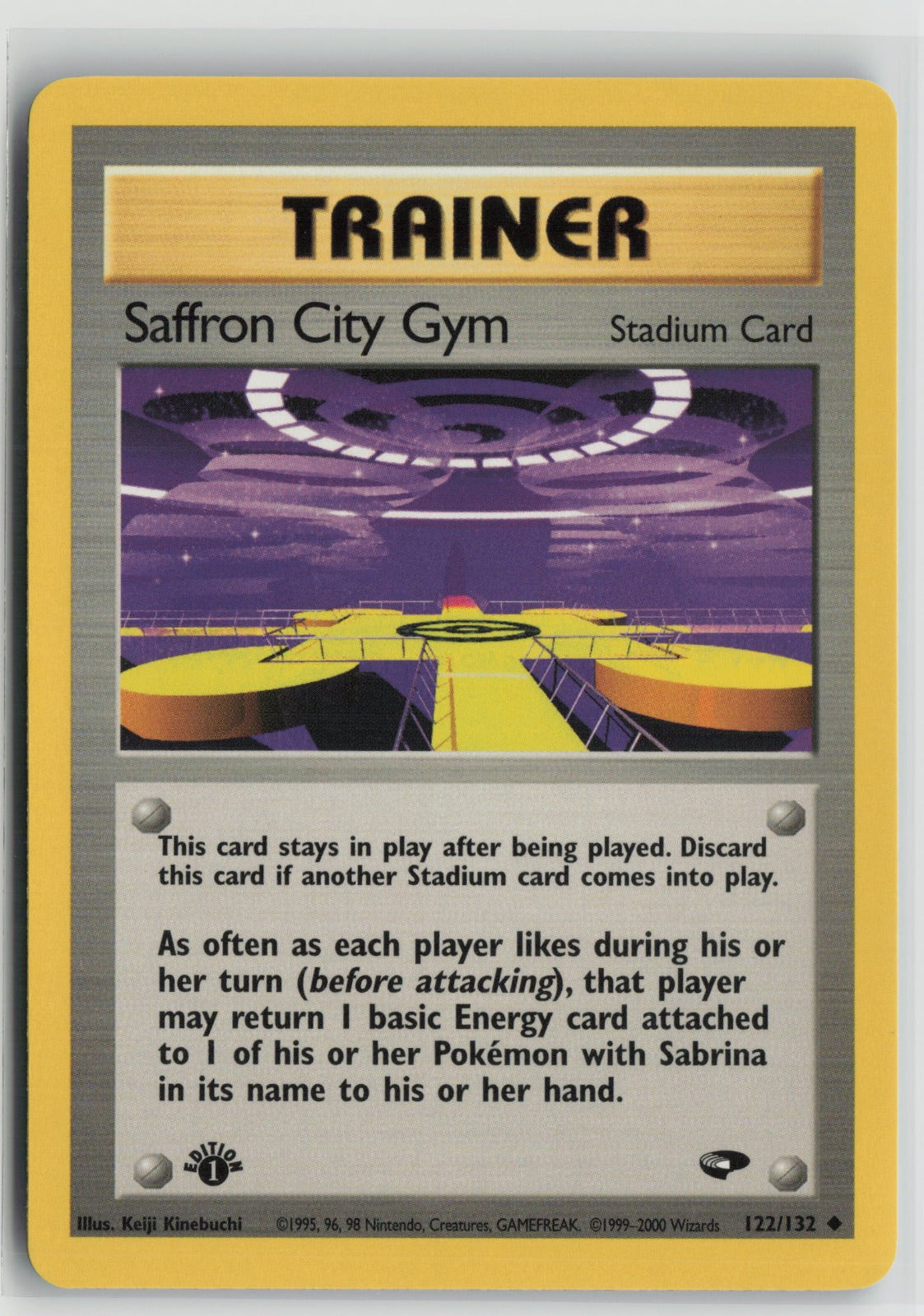 Saffron City Gym Uncommon 1st Edition G2 122/132 NM