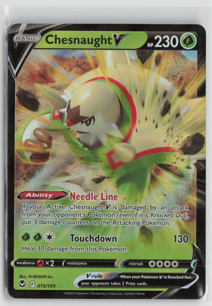 Chesnaught V Ultra Rare Holo SWSH12 015/195 NM