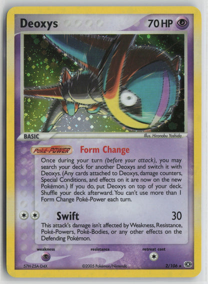 Deoxys (Speed Forme) Holo Rare EM 2/106 LP