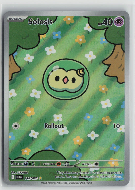 Solosis - Illustration Rare Holo BLK 118/086 NM