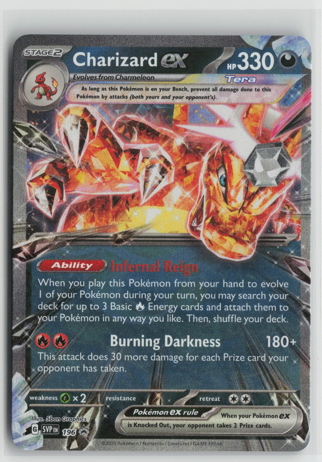 Charizard ex - Promo Holo SVP 196 NM