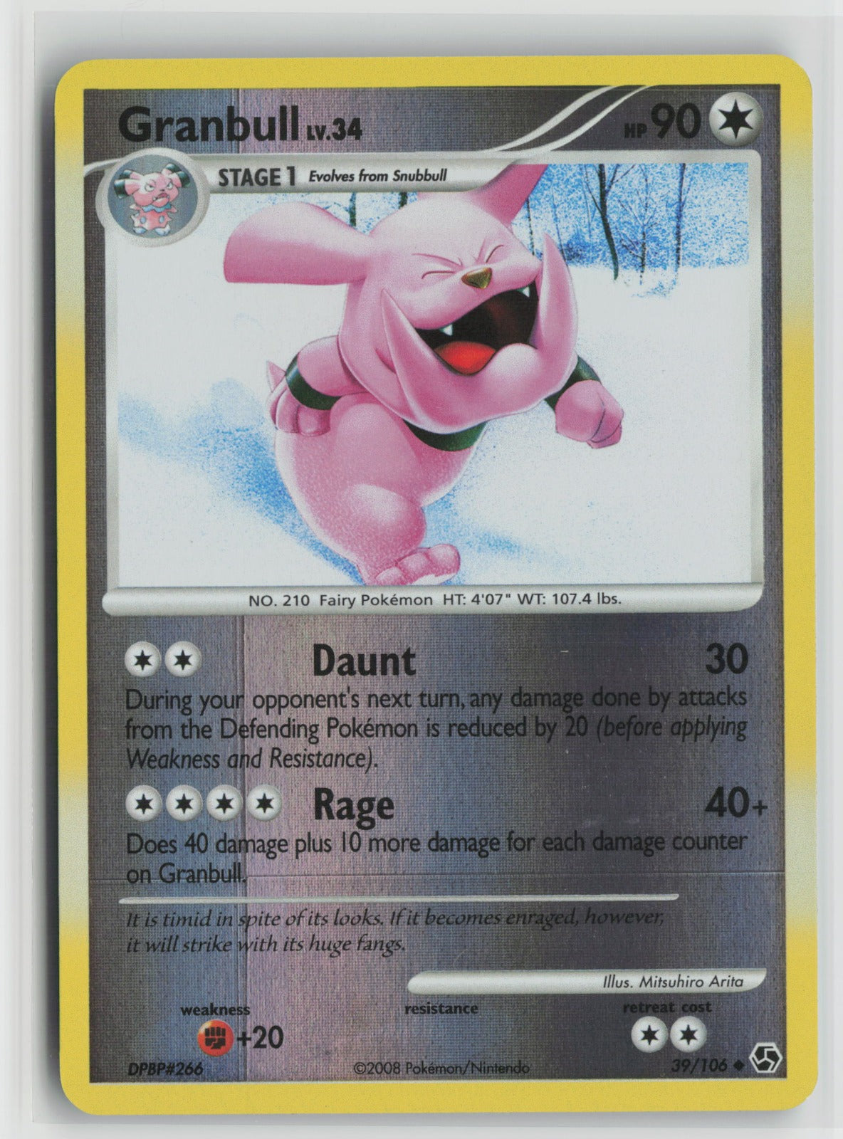Granbull Uncommon Reverse Holo GE 39/106 NM
