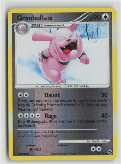 Granbull Uncommon Reverse Holo GE 39/106 NM