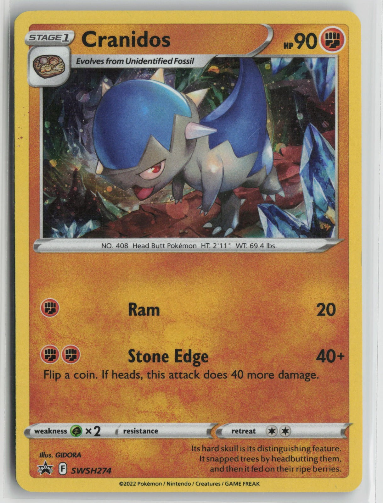 Cranidos - Promo Holo SWSD SWSH274 MP