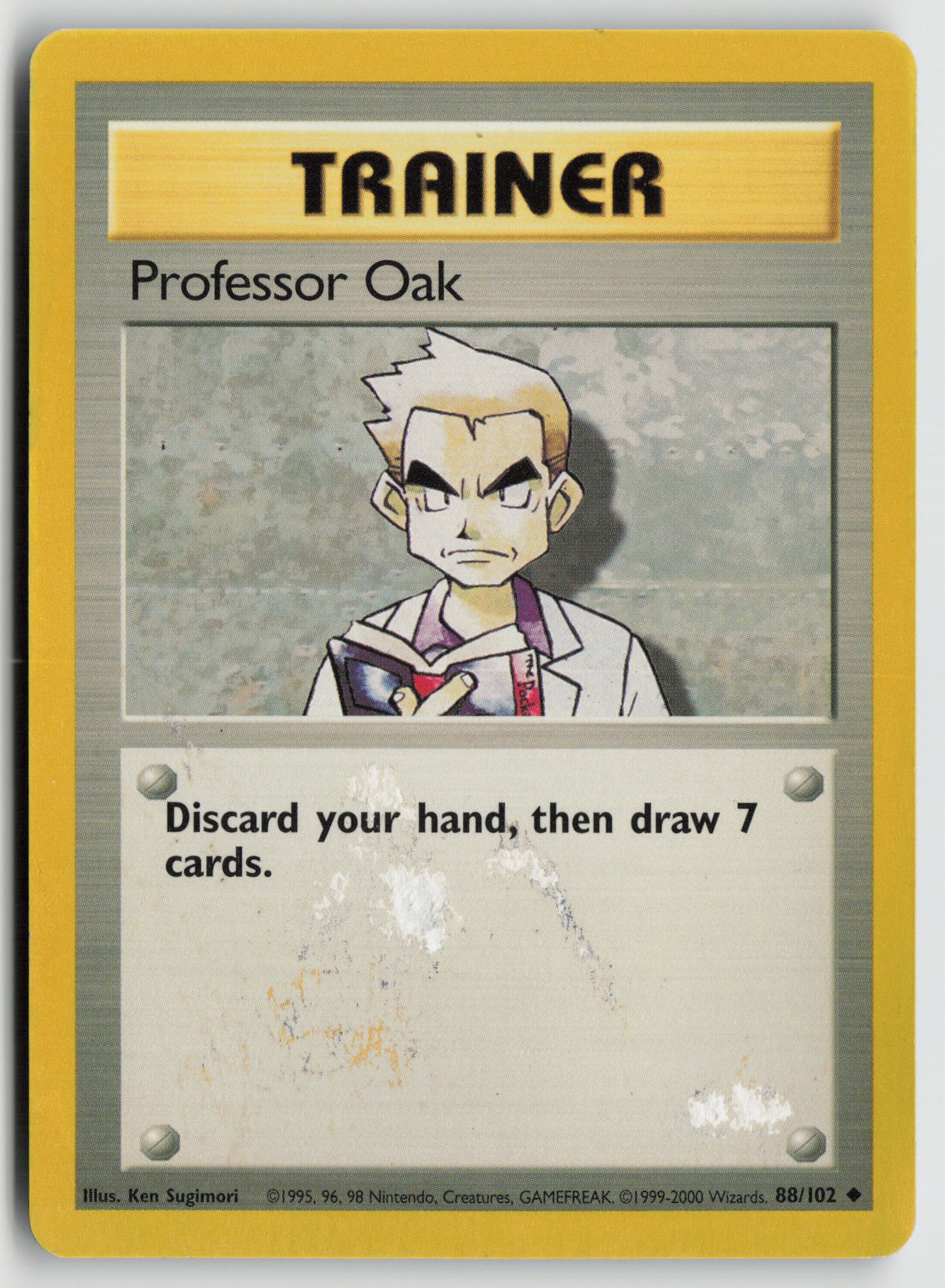 Professor Oak Uncommon Base Set 088/102 DMG