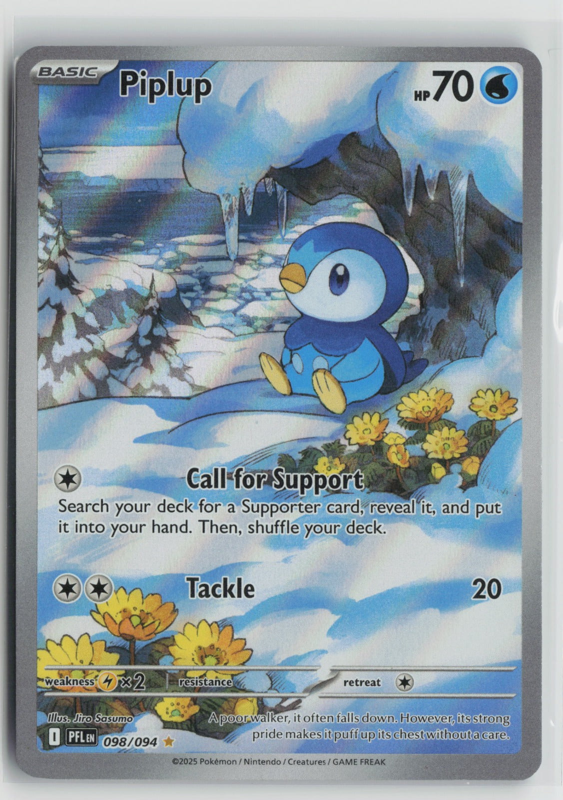 Piplup Illustration Rare Holo PFL 098/094 NM