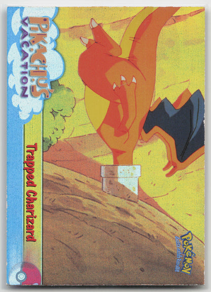 Trapped Charizard #51 Pikachu's Vacation Topps Movie Animation Edition Holo LP