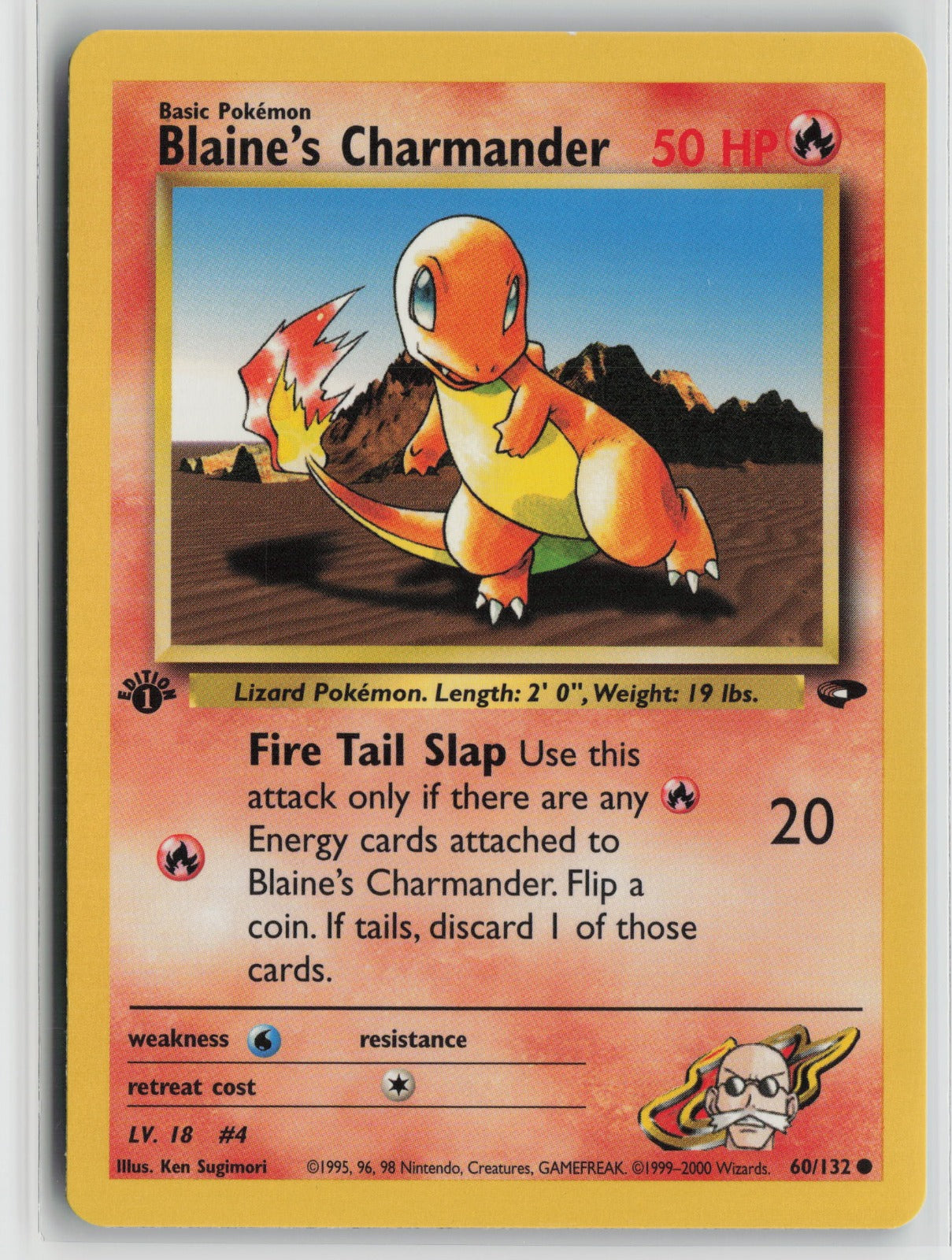 Blaine's Charmander Common 1st Edition G2 060/132 NM
