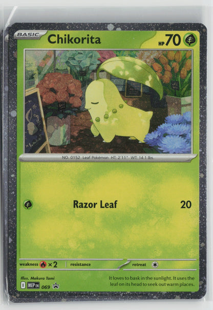 Chikorita (Cosmos Holo) Promo Holo MEP 069 NM