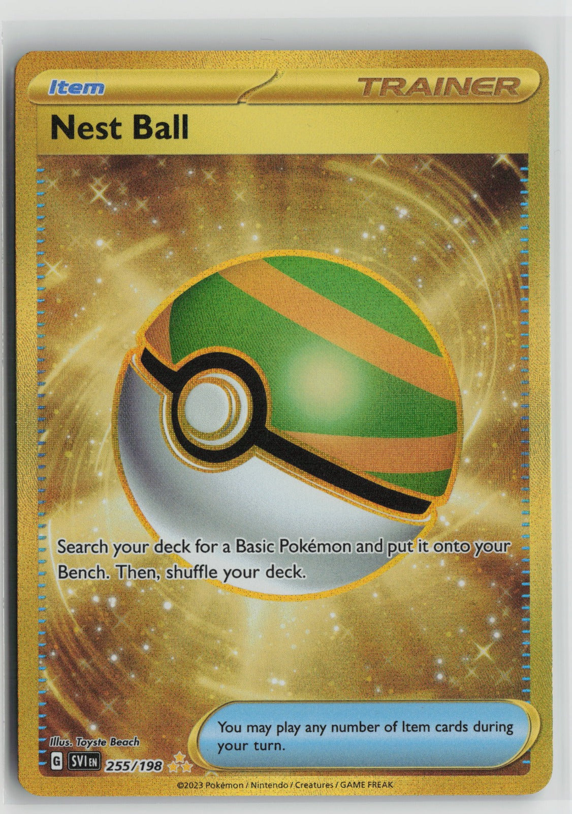 Nest Ball Hyper Rare Holo SVI 255/198 NM