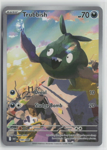Trubbish Illustration Rare Holo WHT 140/086 NM
