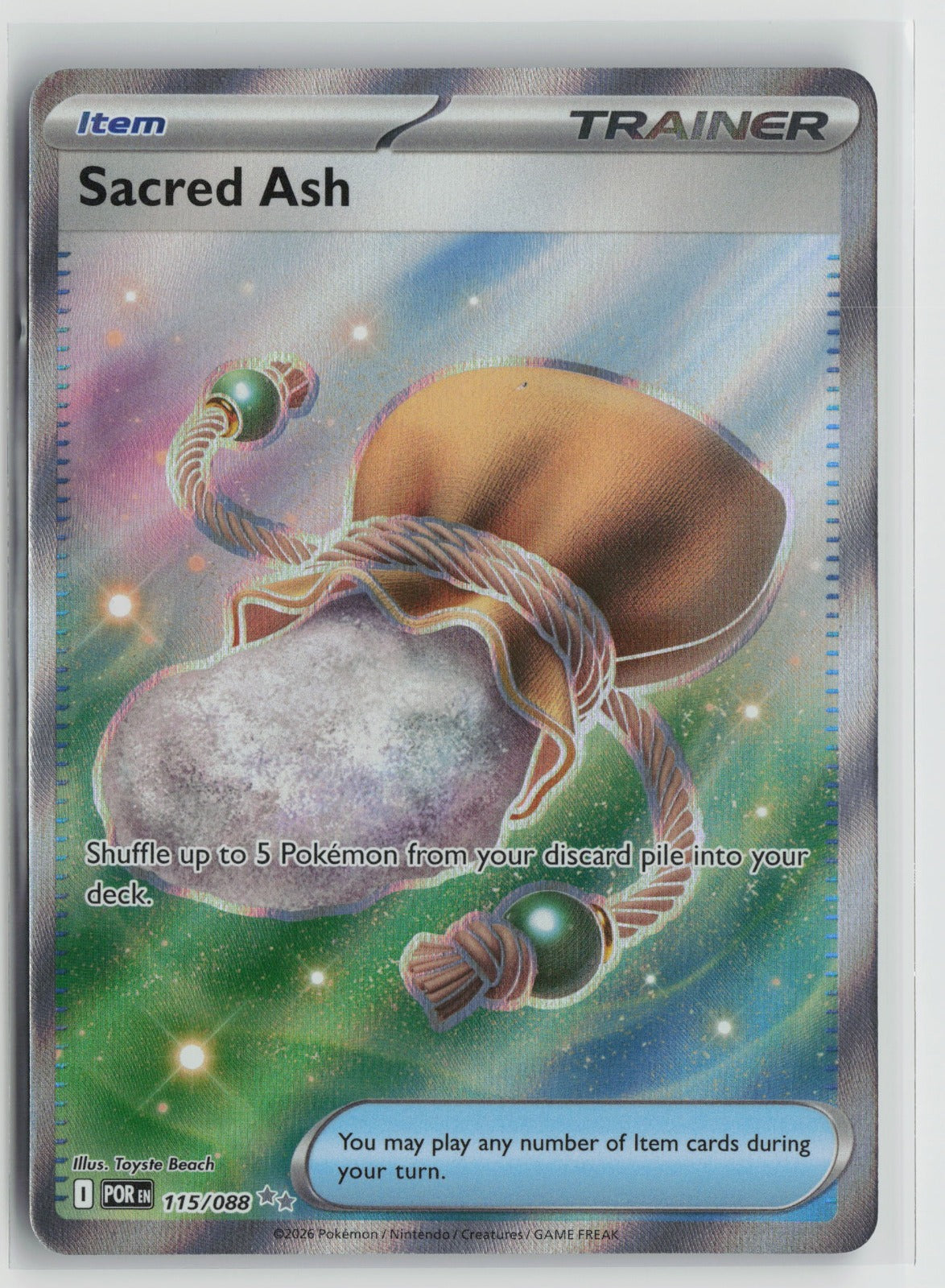 Sacred Ash Ultra Rare Holo POR 115/088 NM