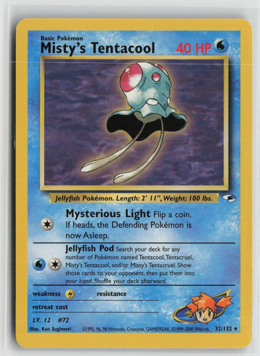 Misty's Tentacool (32) Rare Unlimited G1 032/132 NM