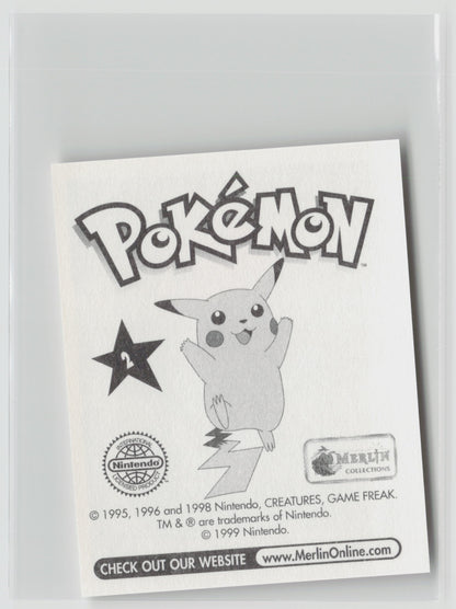 Ivysaur - Merlin Topps Sticker 1999 #2 NM (Back)