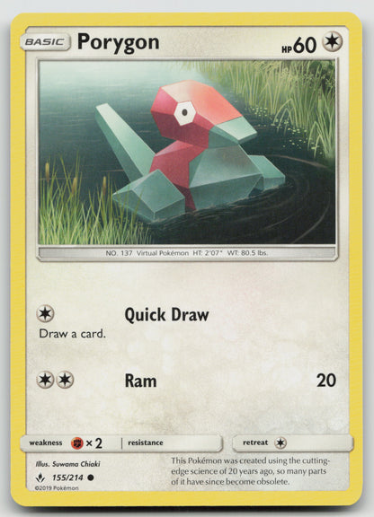 Porygon (155) Common Normal SM10 155/214 NM