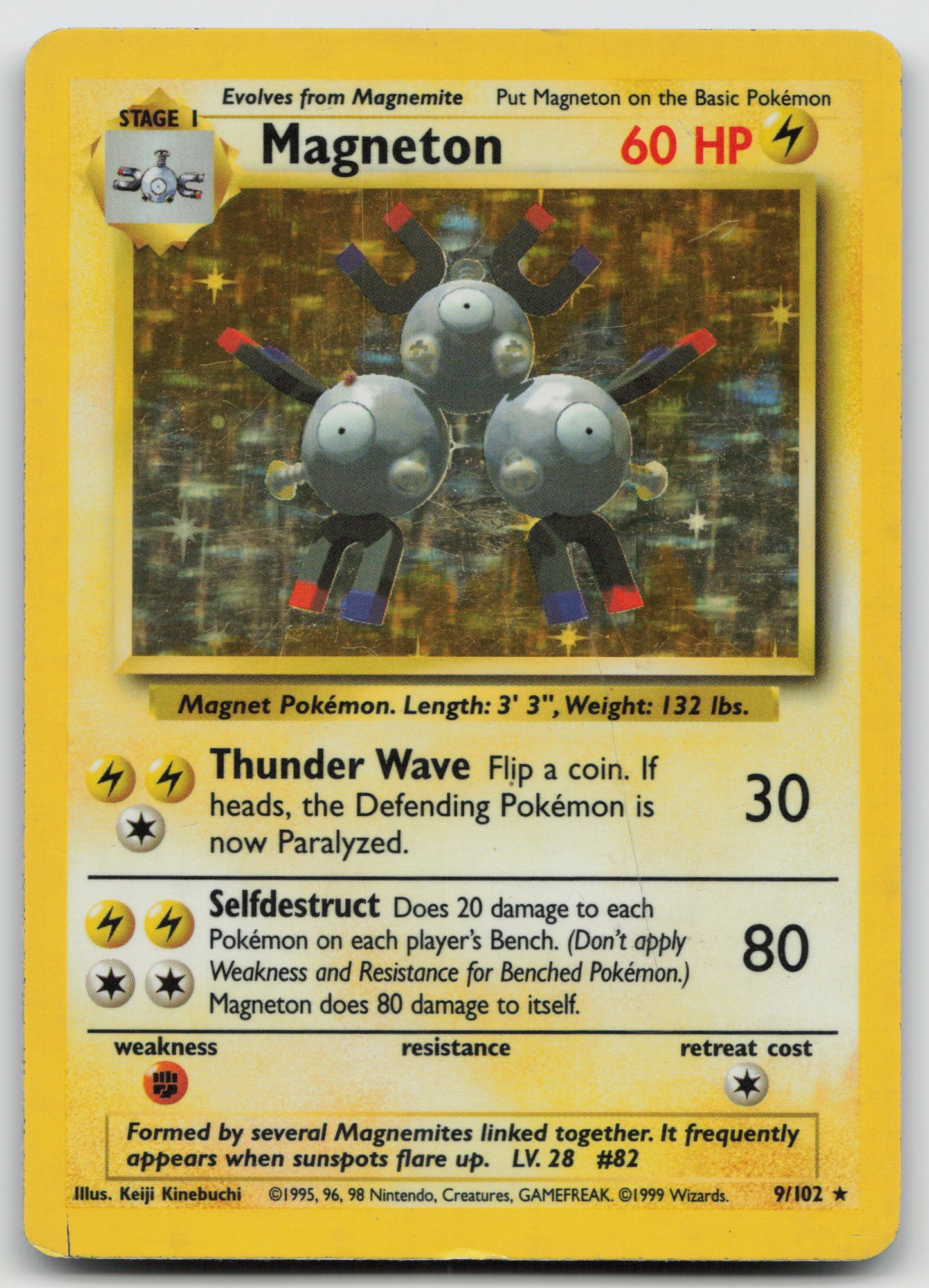 Magneton Holo Rare Holo BS 009/102 HP
