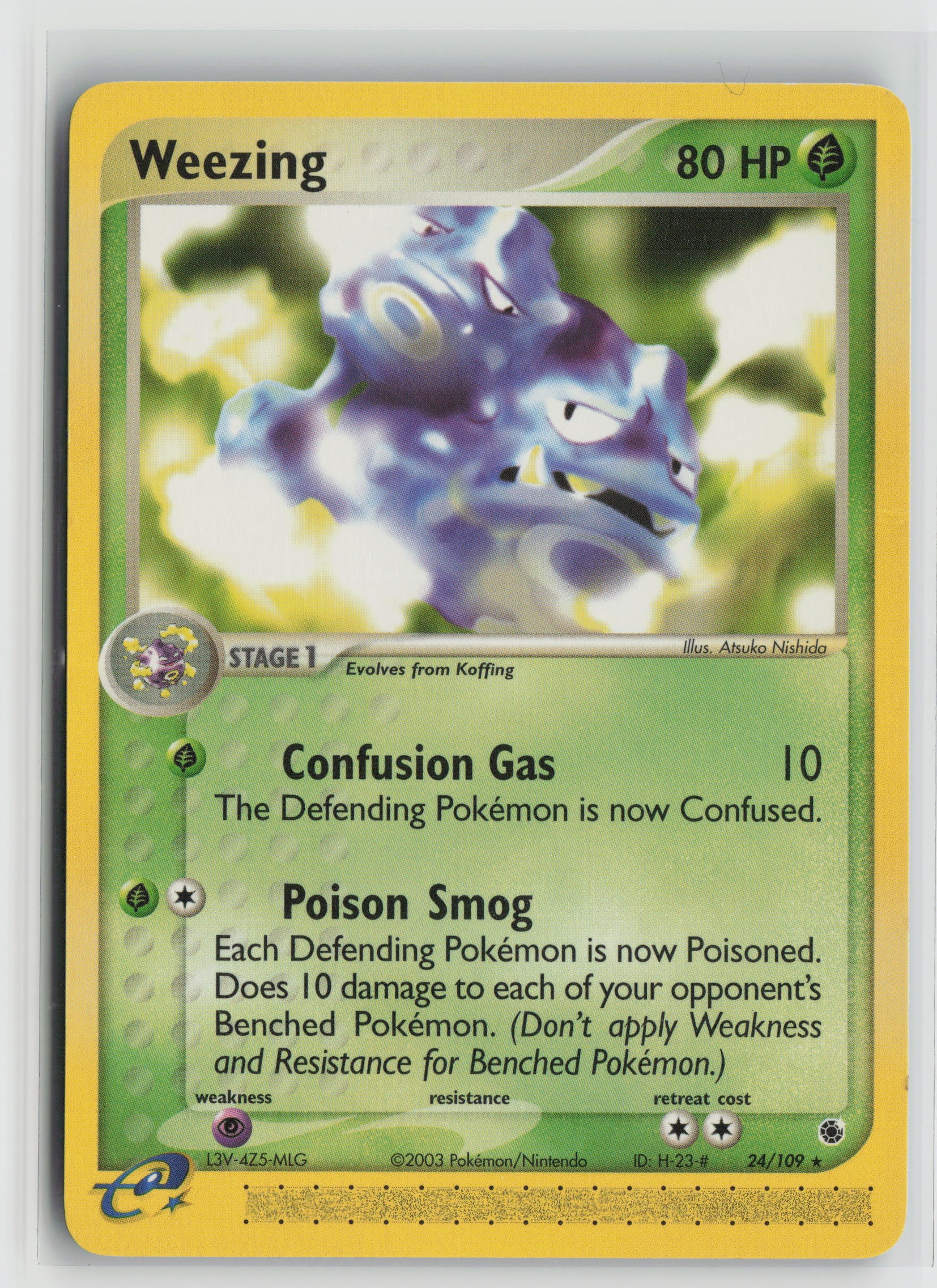 Weezing Rare Ruby and Sapphire 24/109 LP