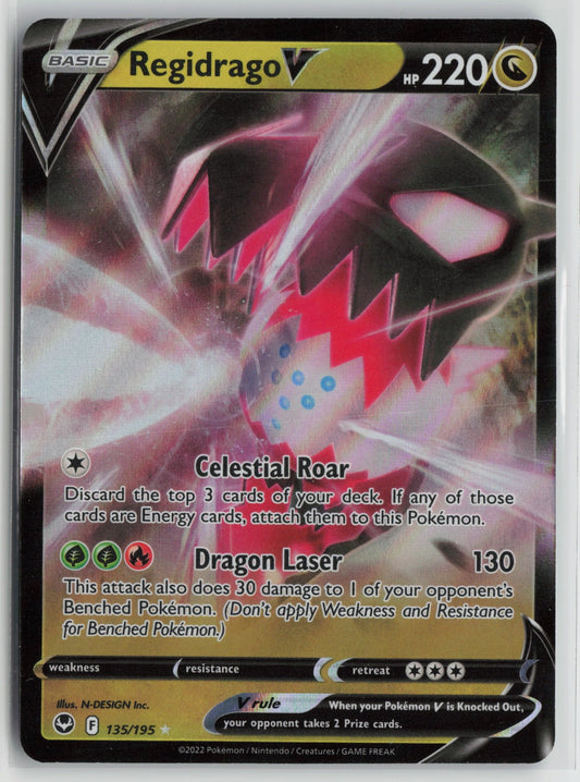Regidrago V Ultra Rare Holo SWSH12 135/195 NM