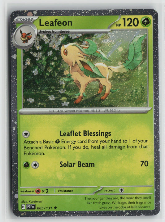 Leafeon - (Cosmos Holo) Rare Holo MCAP 005/131 NM