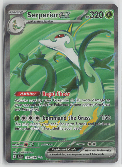 Serperior ex Ultra Rare Holo BLK 156/086 NM