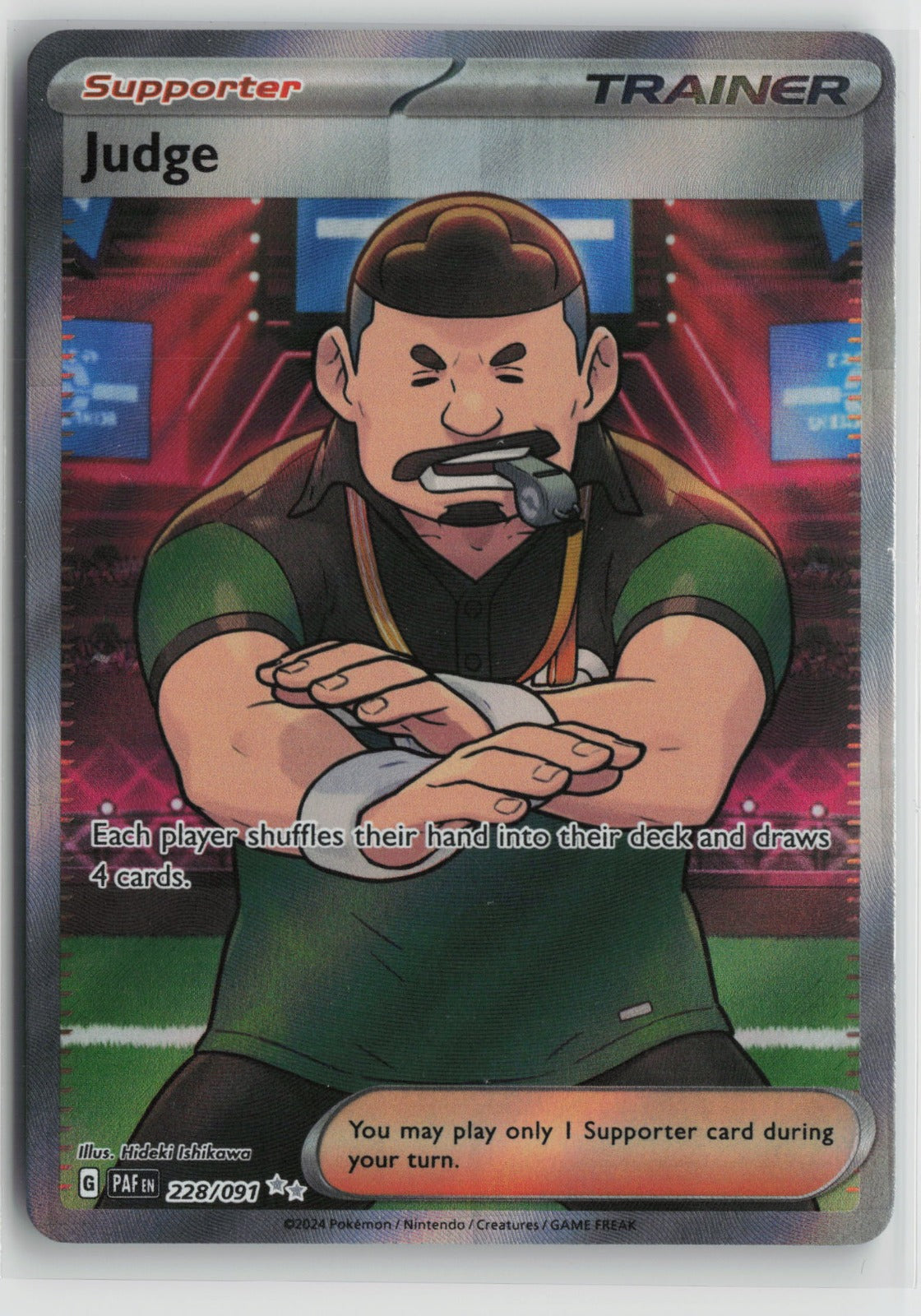 Judge Ultra Rare Holo PAF 228/091 NM