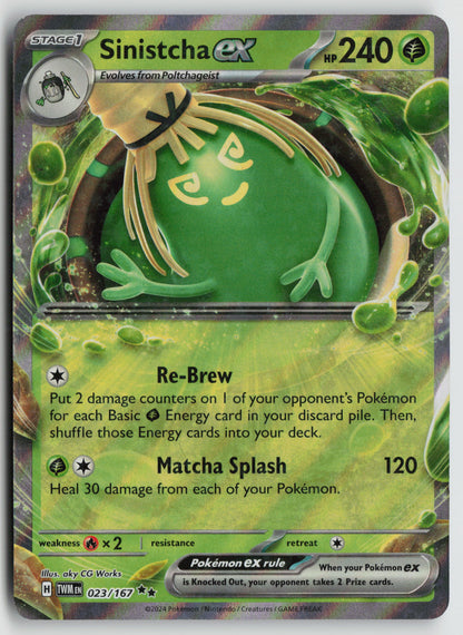 Sinistcha ex - Double Rare Holo TWM 023/167 NM