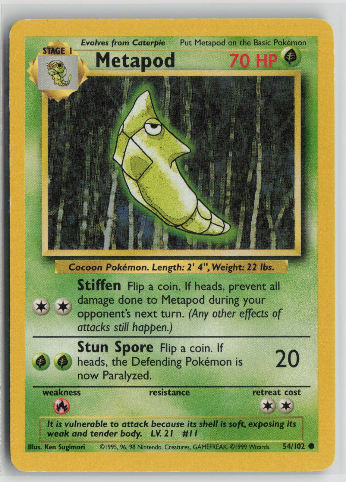 Metapod Common BS 054/102 HP