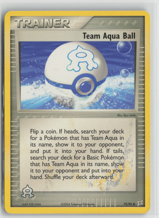 Team Aqua Ball Uncommon MA 75/95 DMG
