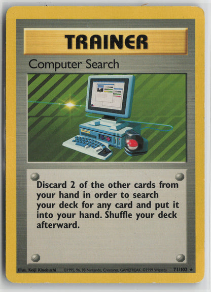 Computer Search Rare Base Set 071/102 HP