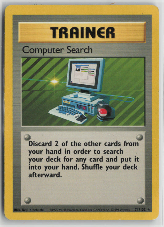 Computer Search Rare Base Set 071/102 HP