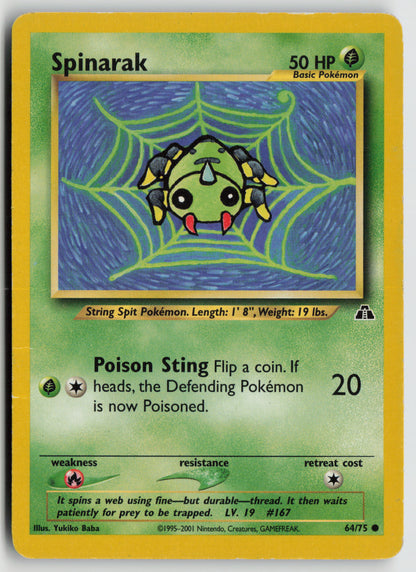 Spinarak Common Neo Discovery 64/75 HP