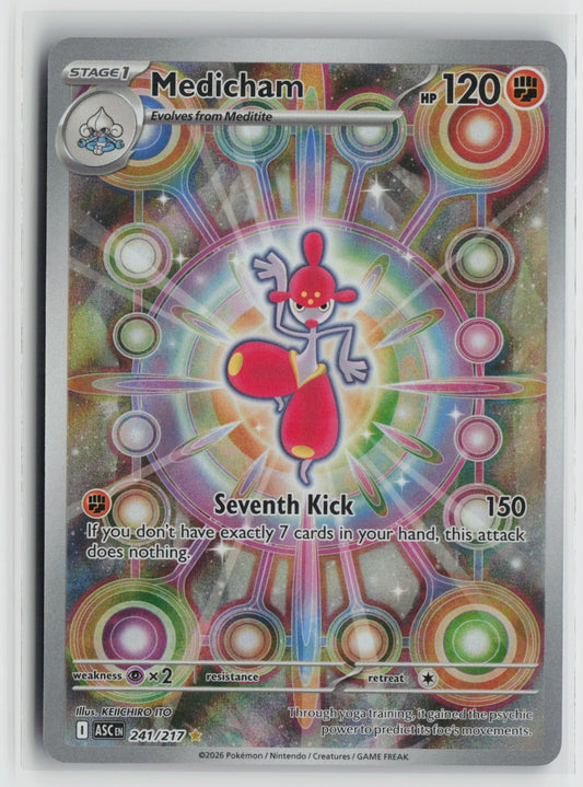 Medicham Illustration Rare Holo ASC 241/217 NM