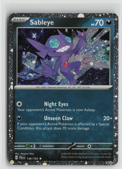 Sableye (Cosmos Holo) Rare Holo MCAP 136/193 NM