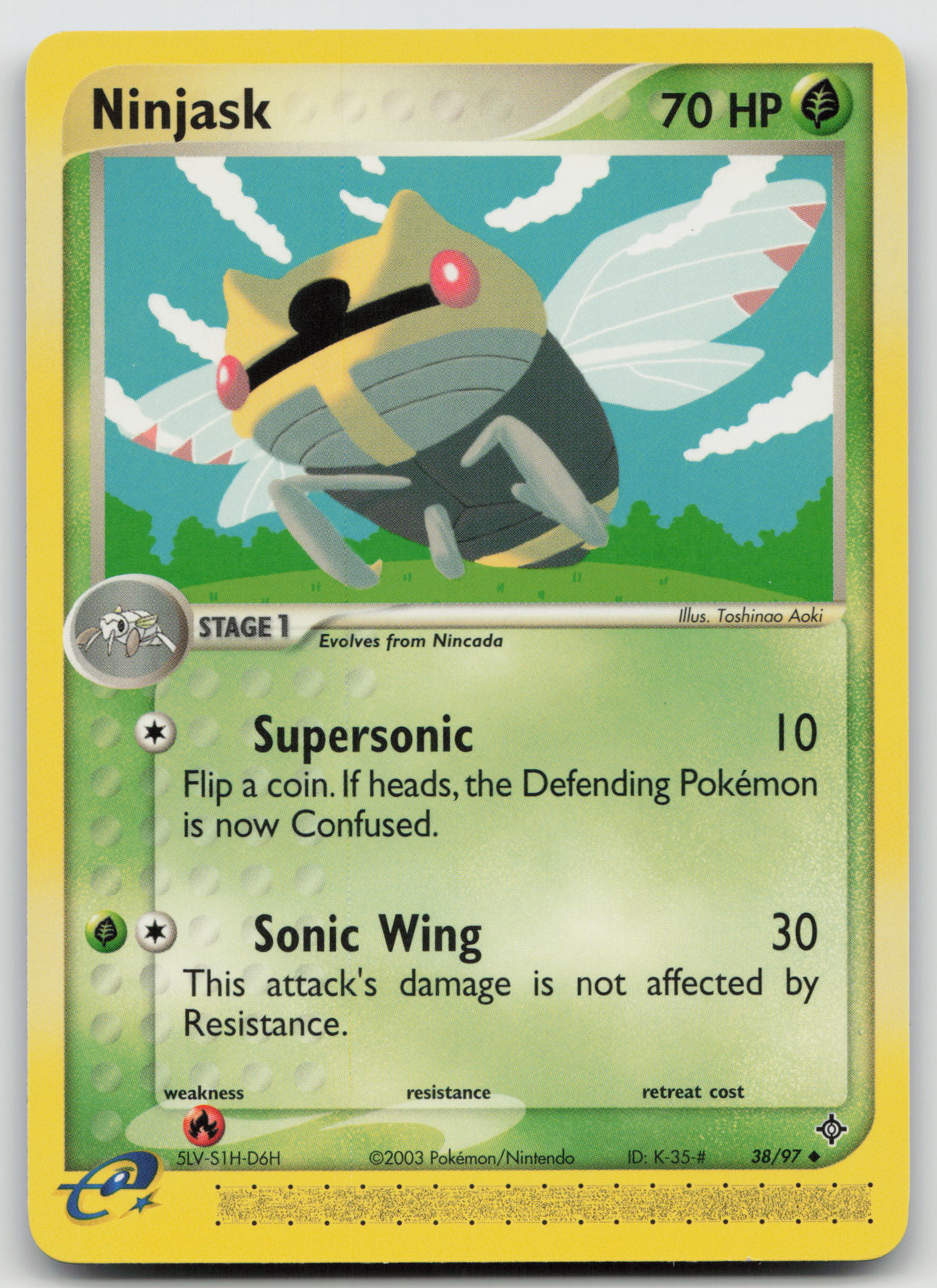 Ninjask Uncommon Normal DR 38/97 NM