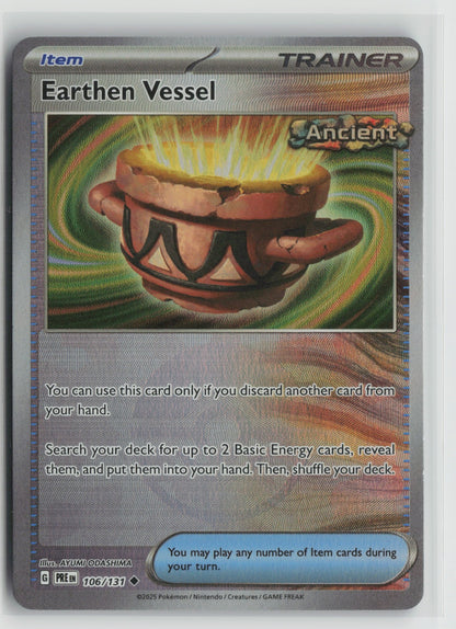 Earthen Vessel (Poke Ball Pattern) Uncommon Holo PRE 106/131 NM