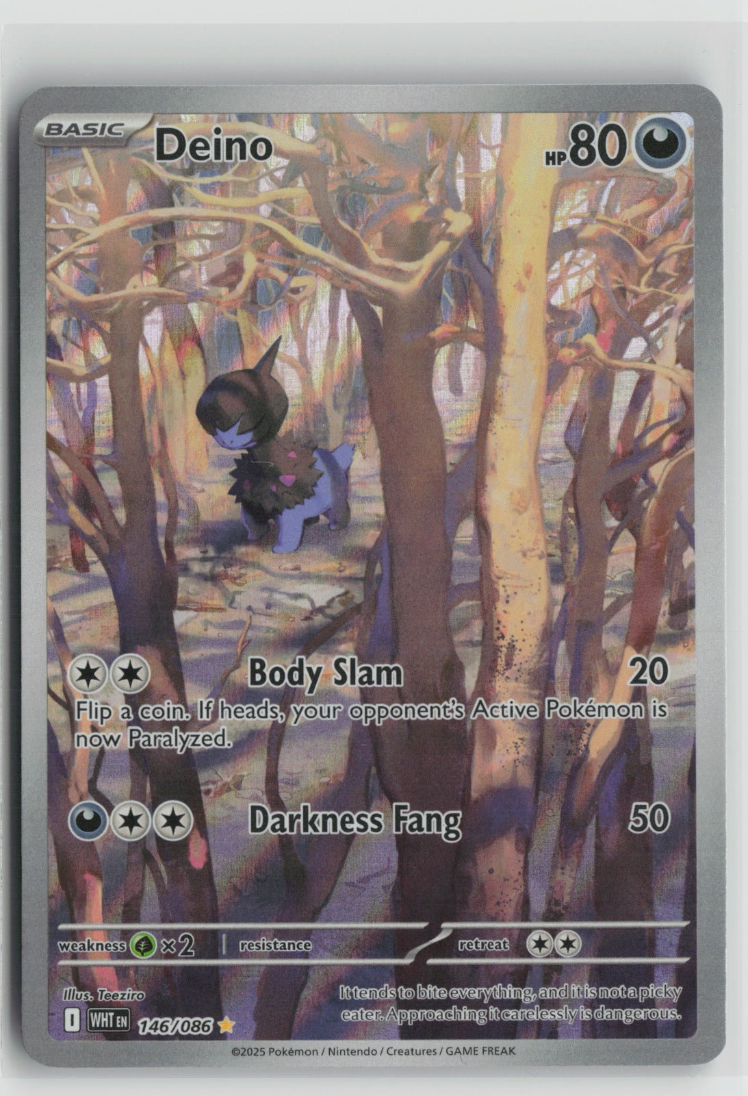Deino Illustration Rare Holo WHT 146/086 NM