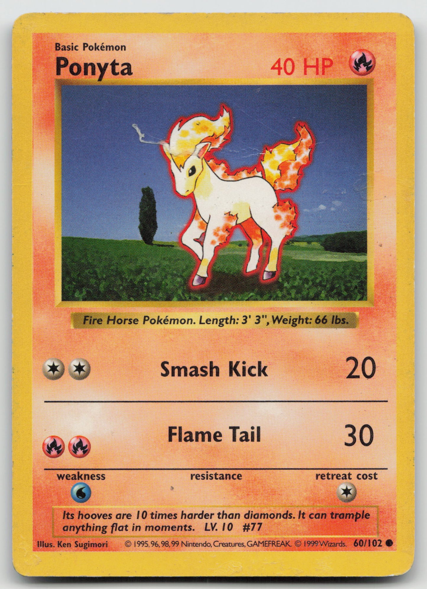 Ponyta Common Unlimited BSS 060/102 HP