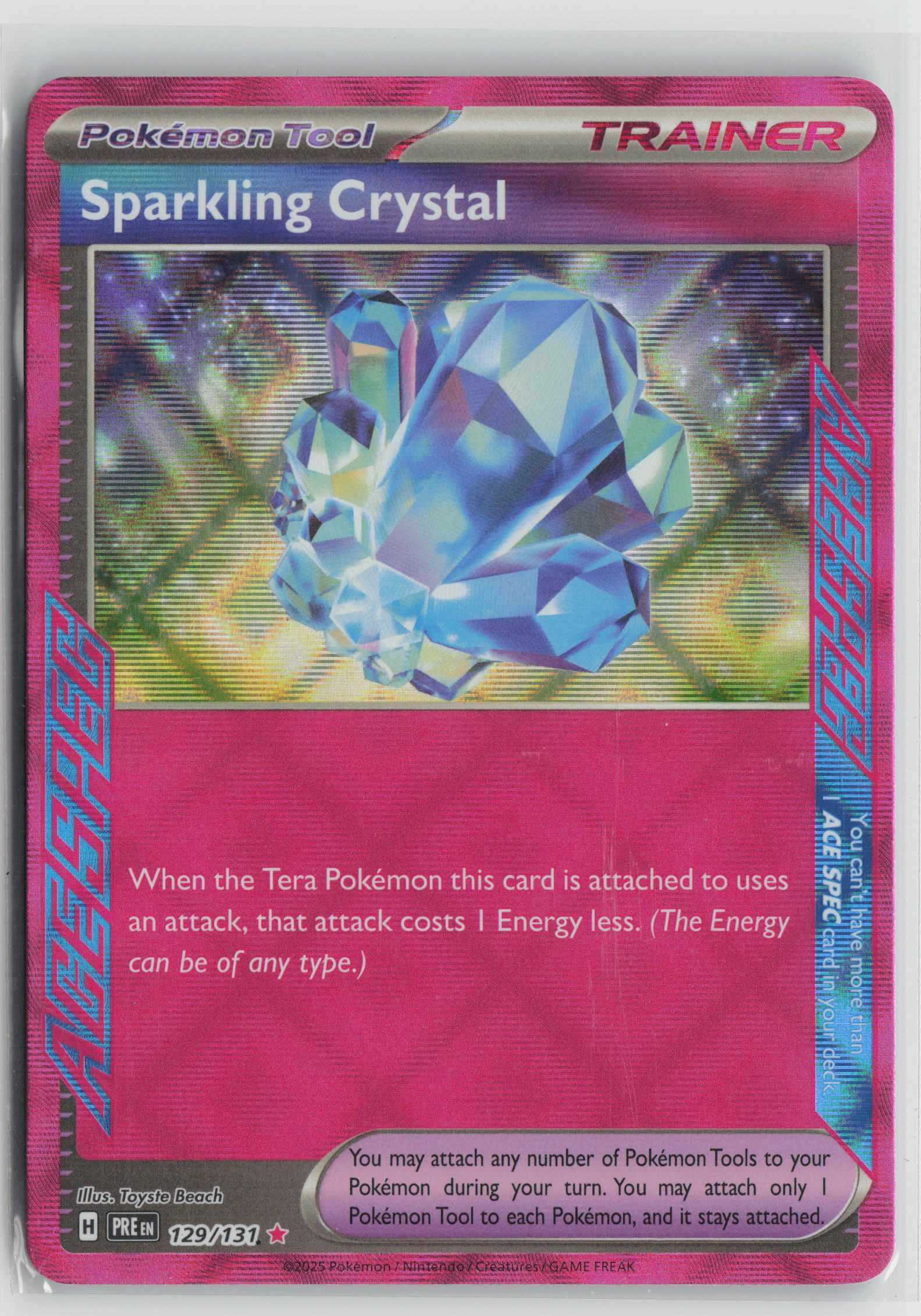 Sparkling Crystal ACE SPEC Rare Holo PRE 129/131 NM