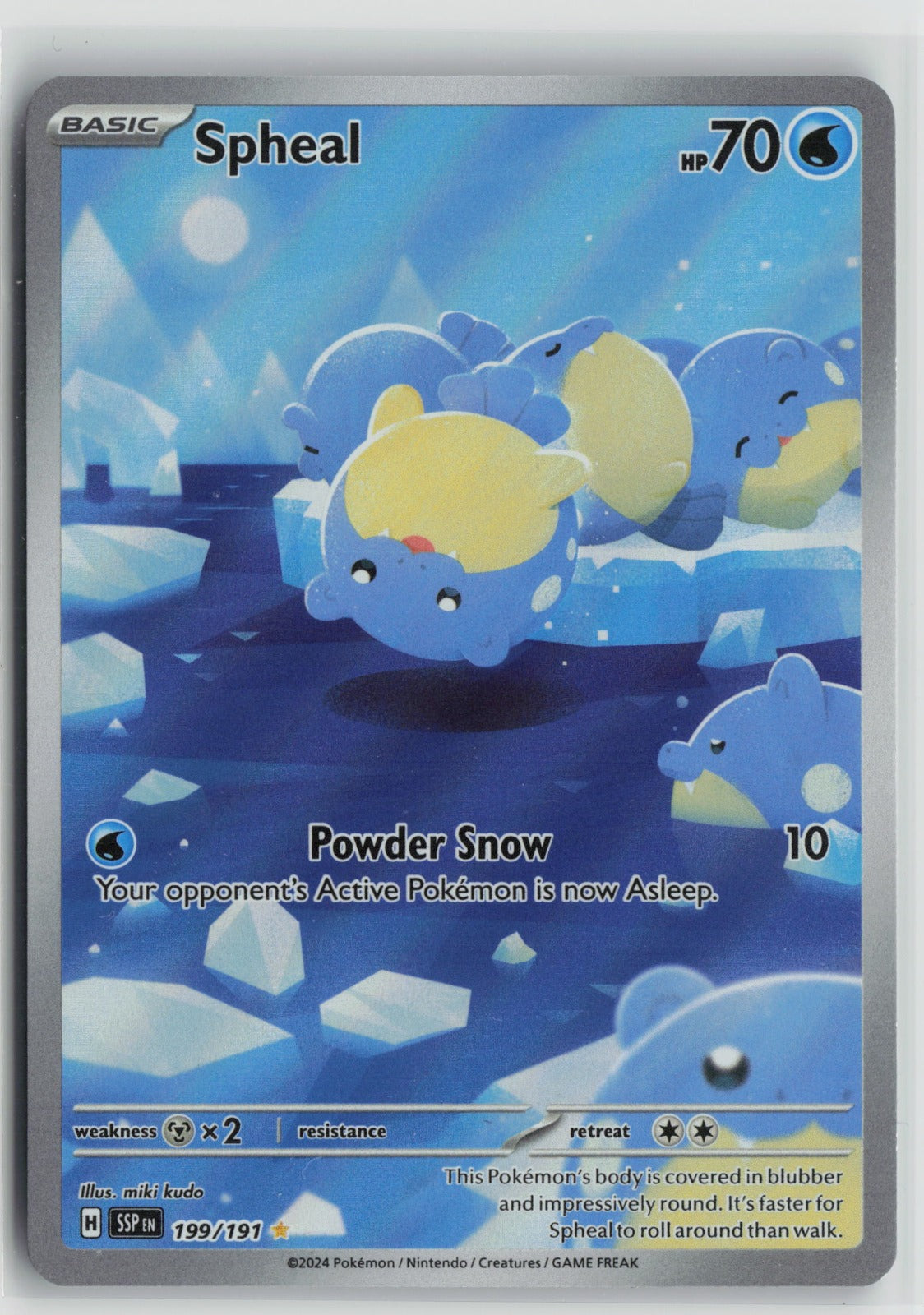 Spheal Illustration Rare Holo SSP 199/191 NM