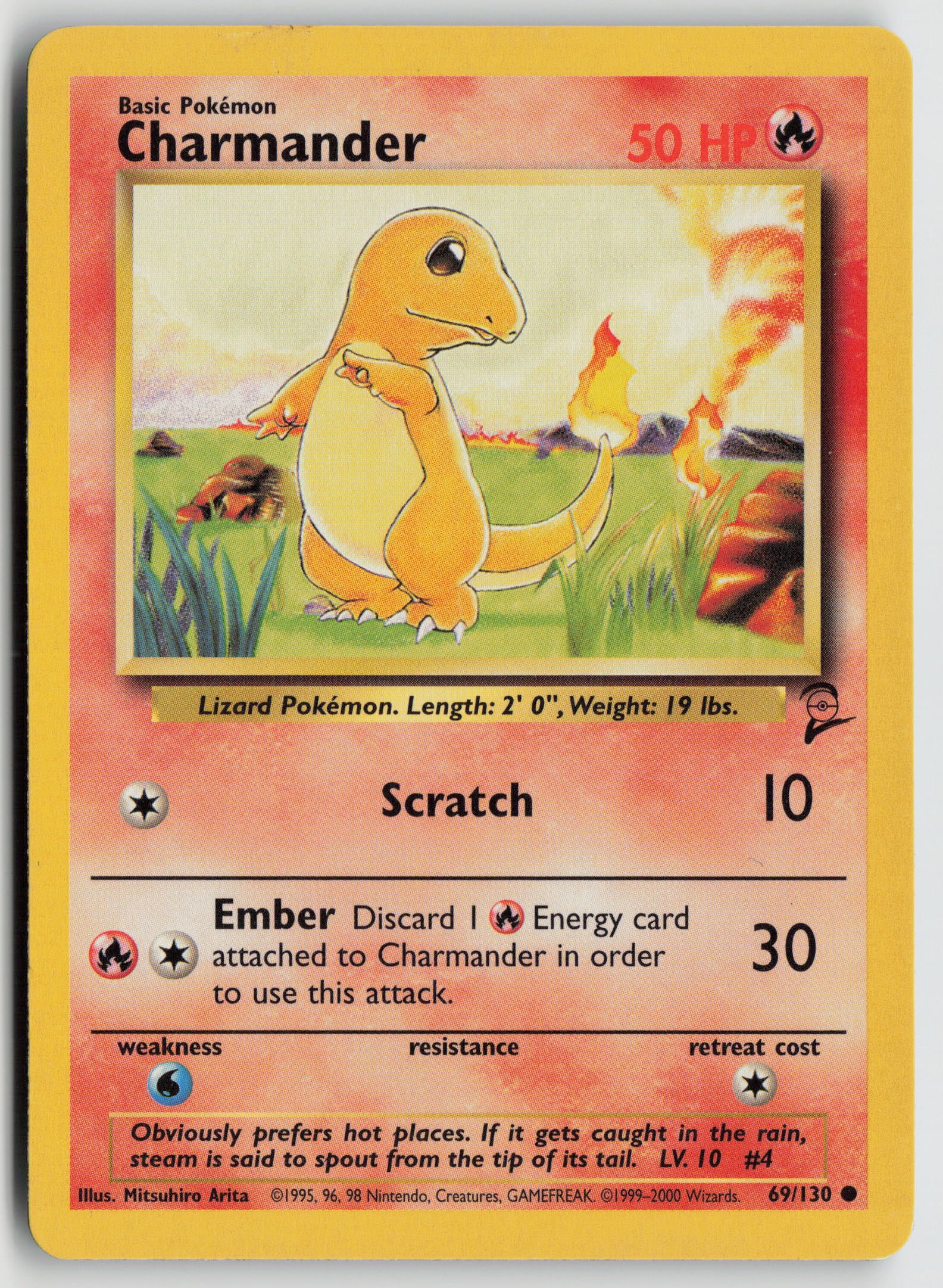 Charmander Common Base Set 2 069/130 MP